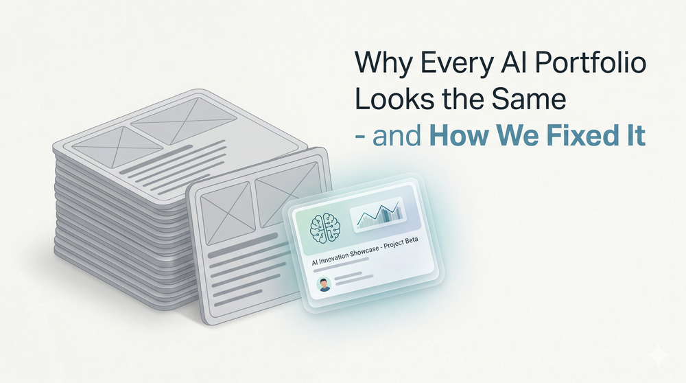 Why Every AI Portfolio Looks the Same - and How We Fixed It