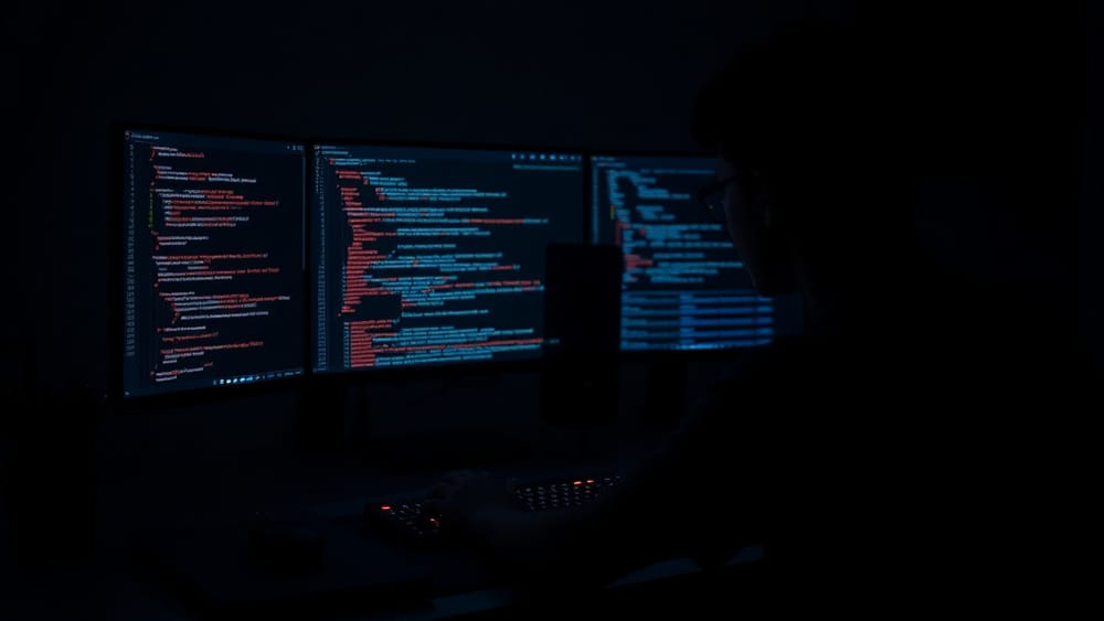 A developer working with AI coding tools to accelerate MVP development