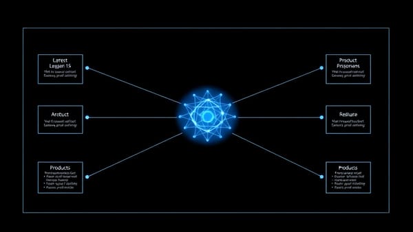 Abstract visualization of an AI-native software architecture for an MVP