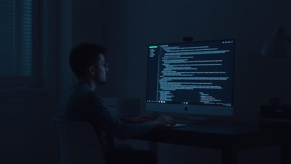 A non-technical founder staring at a screen full of AI-generated code they do not understand
